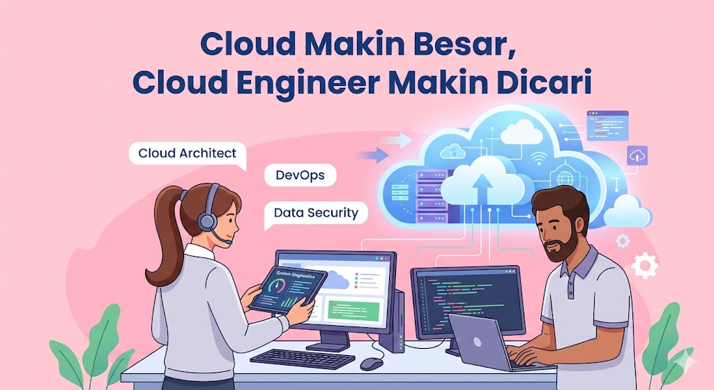 ☁️ Cloud Makin Besar, Cloud Engineer Makin Dicari: Peluang Karier di Era Digital yang Terus Berkembang