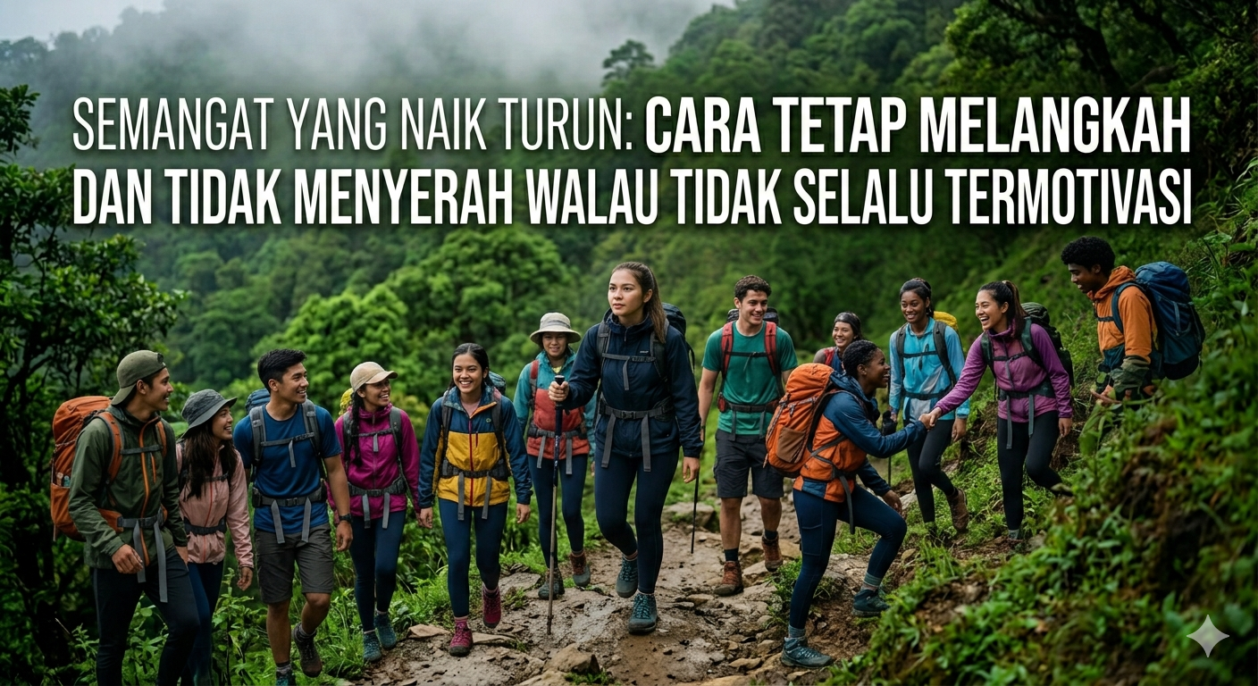 🔥 Semangat Yang Naik Turun: Cara Tetap Melangkah dan Tidak Menyerah Walau Tidak Selalu Termotivasi